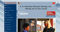 Desktop Screenshot of americanmovingandstg.com