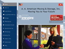 Tablet Screenshot of americanmovingandstg.com